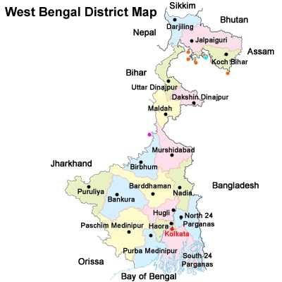 west-bengal-districts